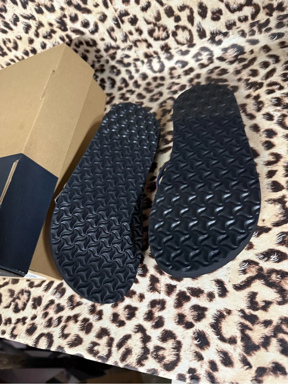 Teva Black Sandals with Pink and Blue Straps size 3